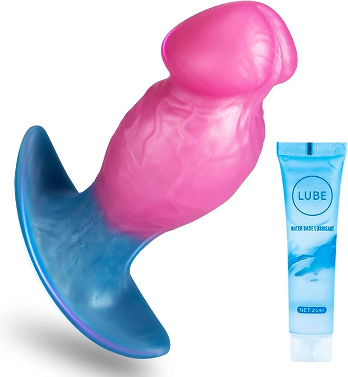 Wearable Monster Fantasy Butt Plug – Lifelike Glans Silicone Anal Toy for Men and Women