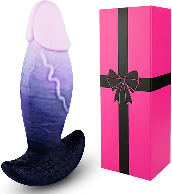 7 Soft Silicone Realistic Large Thick Dildo Butt Plug  Wearable Fantasy Monster XL Anal Plug for Advanced  Realistic Thick Anal Trainer  Lifelike Glans Monster Horse Dildo Sex Toys for Men Women
