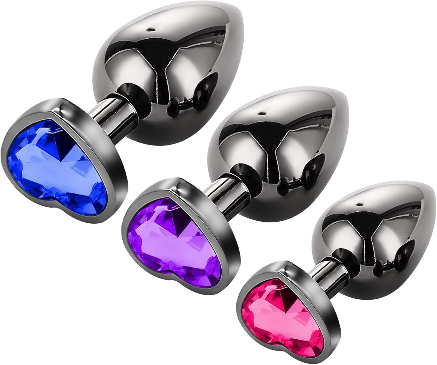 3-Piece Silicone Butt Plug Set 