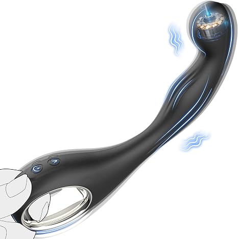 Prostate Vibrator with 10 Vibration Modes, Male Prostate Massager & Women G Spot Vibrator