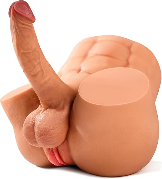 BIG SHOCKED Shemale Sex Doll with 7.2in Realistic Huge Dildo
