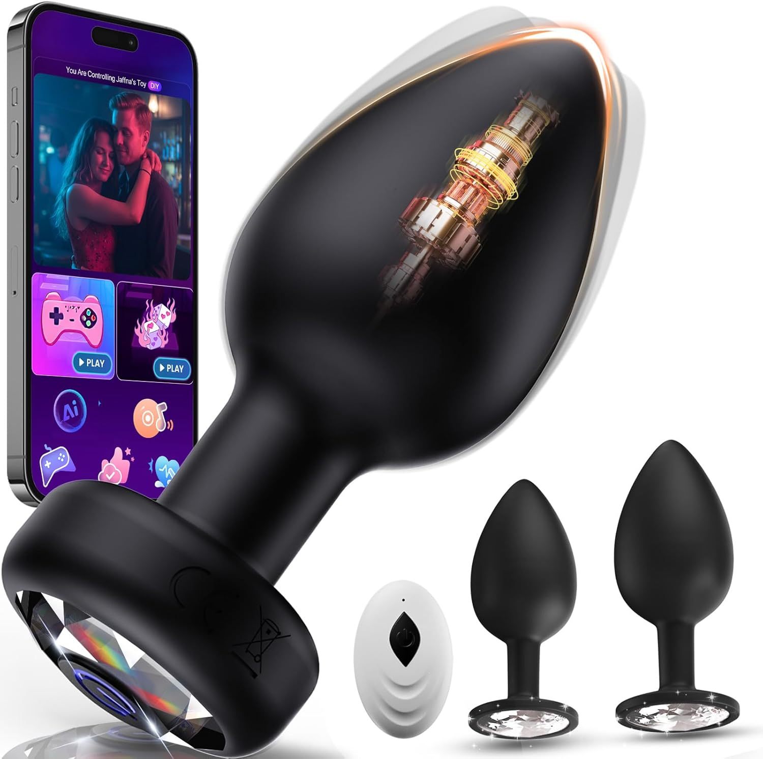 Butt Plug 3 Pieces Sex Toys for Couple Set