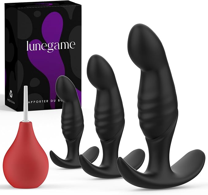 4PCS Anal Plug Adult Sex Toys, Silicone Butt Plug Set for Beginners, Advanced Users  Anal Dildo Training Kit Sex Toys for Man  Women and Couple with Flared Base Prostate Toys