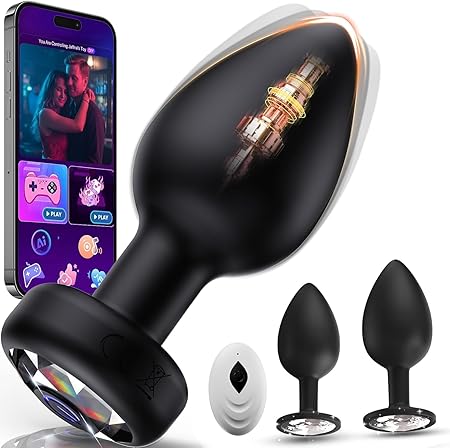 3-Piece Smart AI Controlled Vibrating Anal Plug Trainer Set
