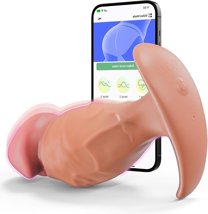 App-Controlled Rotating Vibrating Butt Plug 10 Mode Silicone Prostate Massager Anal Sex Toy