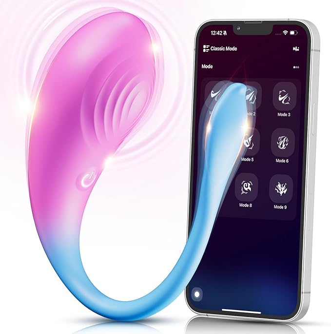 Couples Vibrator Womens Sex Toys - Clitoral G Spot Anal Vibrators with 9 Intense Vibration Modes & App Remote Control