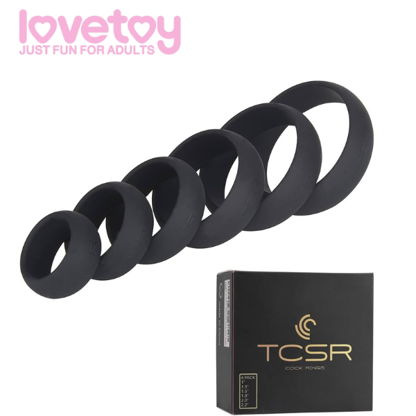 TCSR 6 Different Size Cock Rings For Men