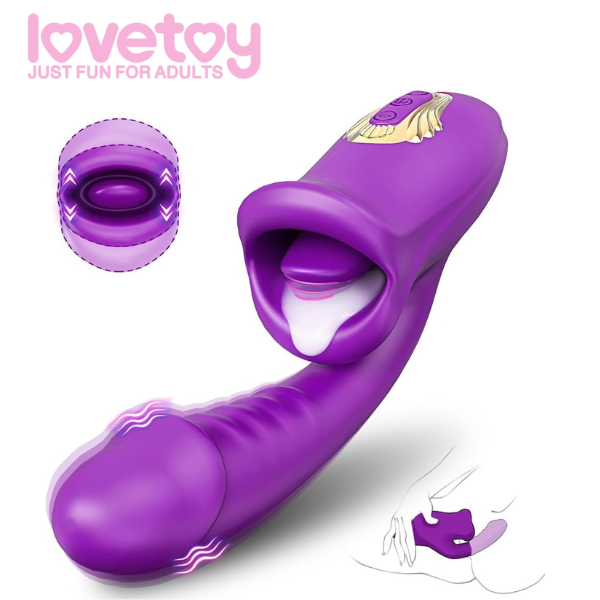 Ava 2-In-1 Tongue-Licking Vibrator