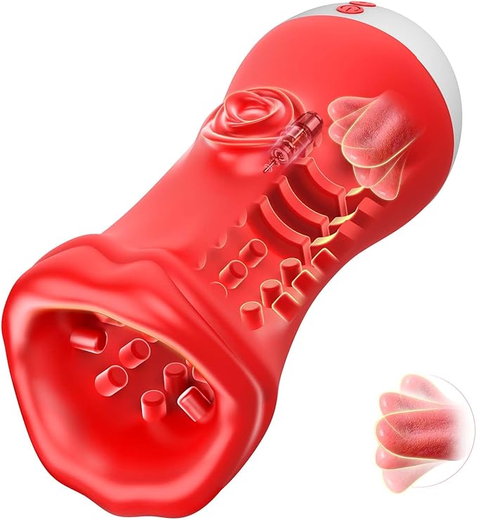 Male Masturbator Sex Toys for Men  5IN1 5  Depth Mens Stroker Blowjob Machine with 10 Vibration