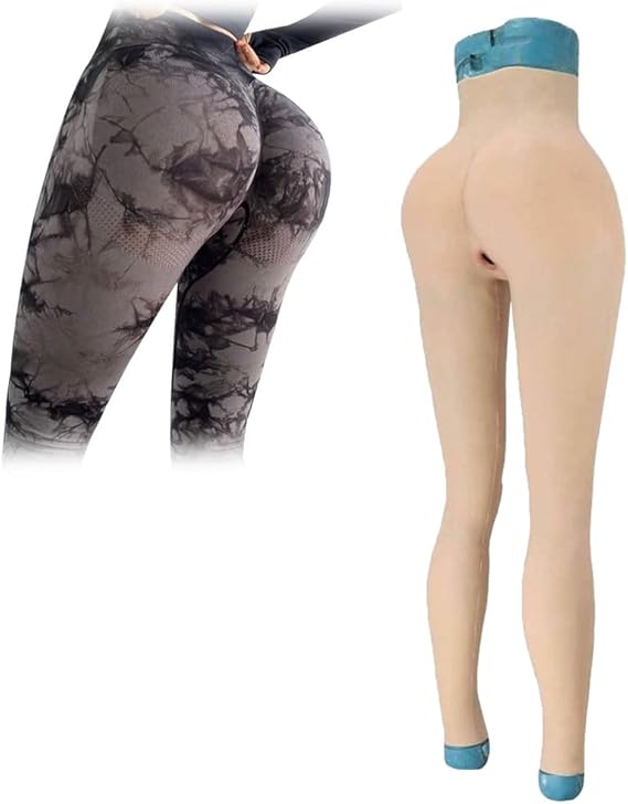 Silicone Panties Fake Pussy Ankle-Length Shaper Trousers Buttock Lifter Vagina Underwear for Cosplay Transgender