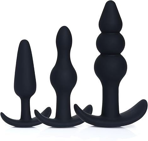 Luxury 3-Piece Ergonomic TPE Anal Plug Variant Training Set