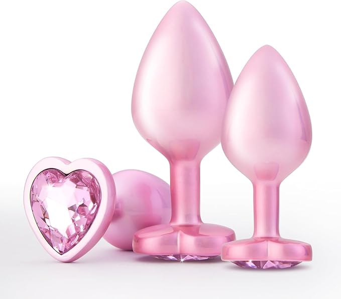 Butt Plug Anal Sex Toys - UTIMI Anal Plug with Crystal Diamond Base Adult Anal Trainer Kit Anal Bead for Women Men and Beginners Prostate Massage 