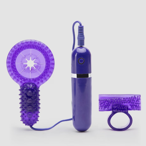 LoveToy Bedtime Bullet 10 Function Vibrating Cock Ring Set