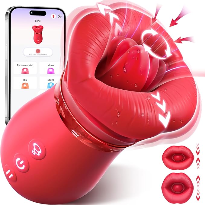 Vibrator Adult Sex Toys for Women - Sovokn 5IN1 Mouth Sucking Vibrator Rose Sex Toy