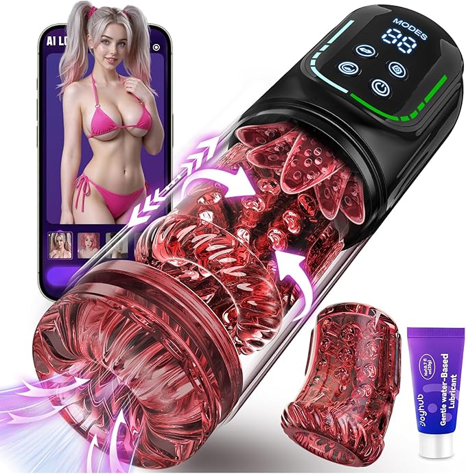 Male Masturbator Penis Pump - AI Powered Pocket Pussy Male Sex Toys for Men