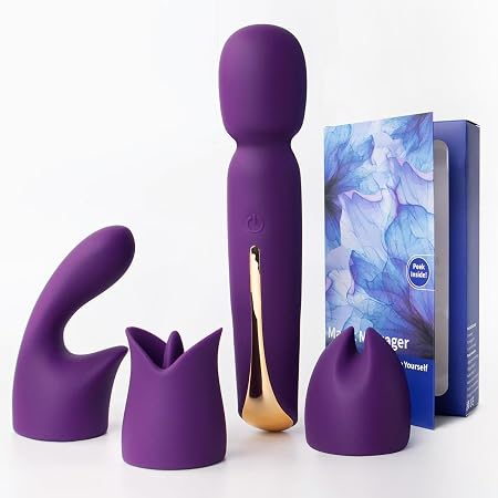 NightWind 4 in 1 Wand Vibrator Kit for Women
