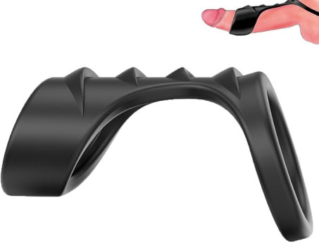 Devil Silicone Cock Ring with Curved Fit Design for Men 