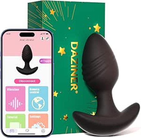 Anal Butt Plug Vibrator Sex Toyscoules for Women & Men - App Control Adult Toy with 10 Vibration Modes
