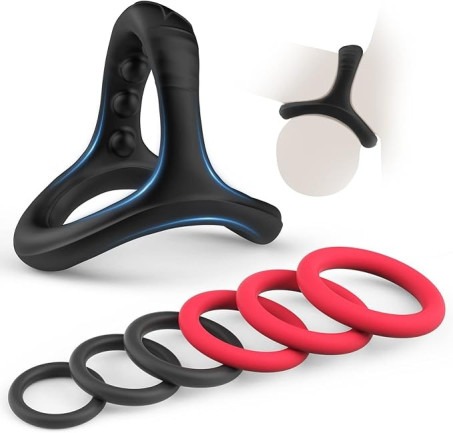 Silicone Cock/penis Rings Set With 7 Different