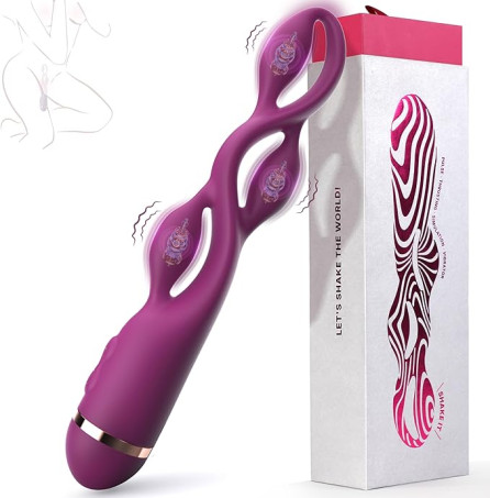 G spot Vibrator Adult Toy - Toendi Premium Vibrators with 10 Modes, Triple Stimulation Full Silicone Silent Vibrator IPX7 Waterproof