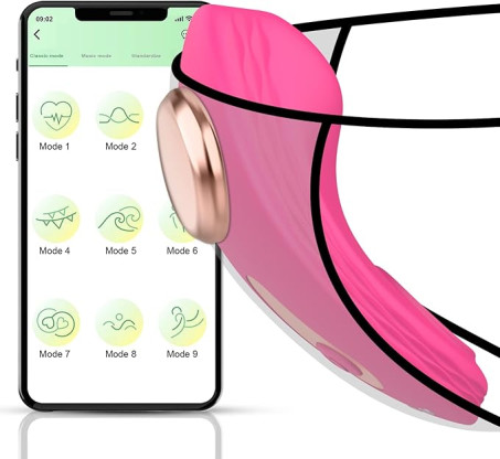 APP & Remote Control Wearable Vibrator Vibrating Panties with Magnetic Clip