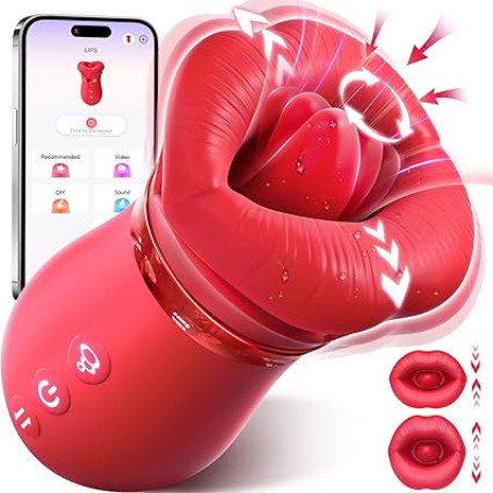Sovokn 5IN1 Mouth Sucking Vibrator Rose Sex Toy