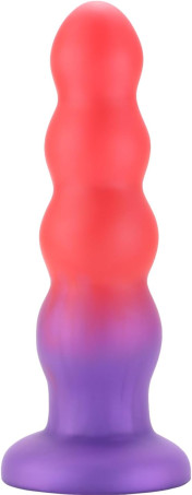 Silicone Anal Butt Plug,Soft Anal Beads Anal Trainer Dildo,Anus Dilator Masturbator Adult Sex Toys with Strong Suction Cup for Hands-Free Play