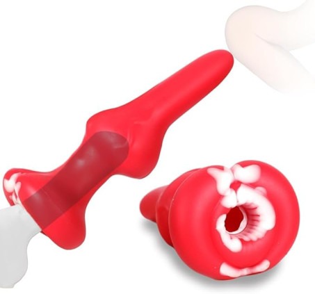 Male Masturbator Adult Silicone Anal Plug Dildo