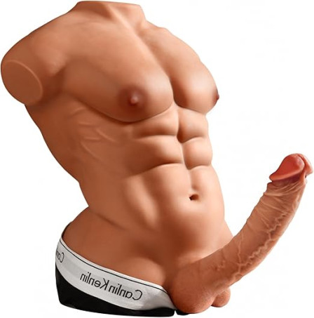 Isskis 24LB Large Male Sex Doll with Flexible Dildo for Women