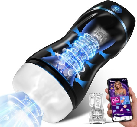 EINSEO Suction Male Masturbator, AI Pocket Pussy with 7 Modes Adult Toys