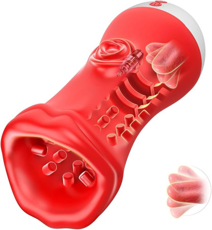Male Masturbator Sex Toys for Men  5IN1 5  Depth Mens Stroker Blowjob Machine with 10 Vibration