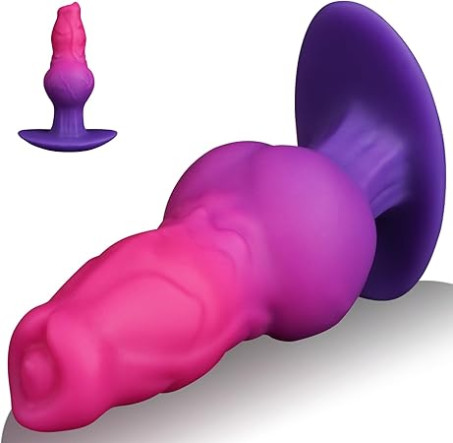 Monster Fantasy Silicone Anal Plug with Knot & Anchor Base