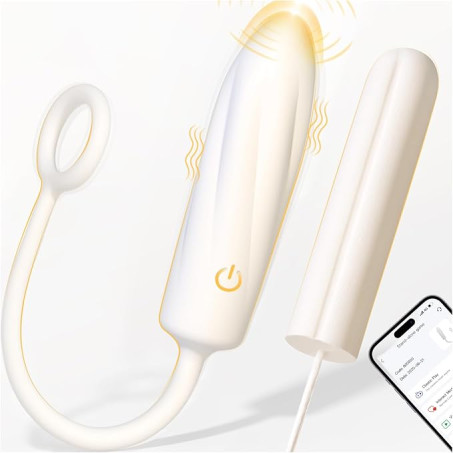 2-in-1 Tampon-Shaped Wearable Bullet Vibrator, 100