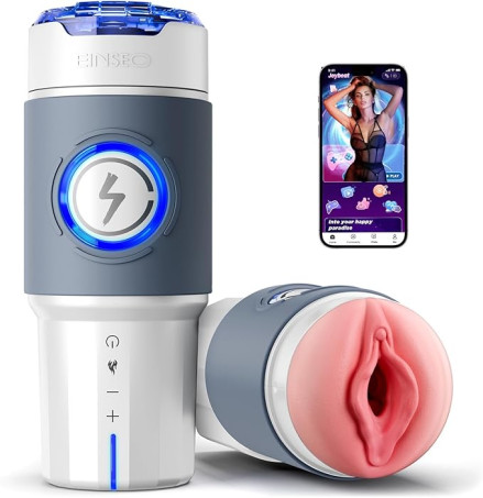 EINSEO Male Masturbator Sex Toys for Men Penis Pump with APP Control 