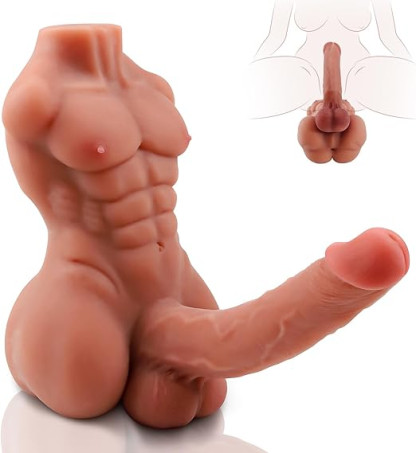 Male Sex Doll with Huge Flexible Dildo