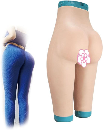 GAOLEI Half-Length Silicone Fake Vagina Pants 