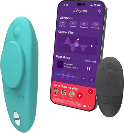 We-Vibe Moxie Wearable Lay On Panty Vibrator | Remote